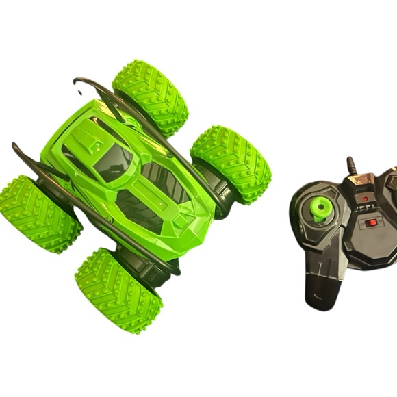 Green Remote Control Stunt Car - Picture 2 of 2